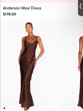 Show Me Your MuMu Chocolate Brown Anderson Maxi Dress